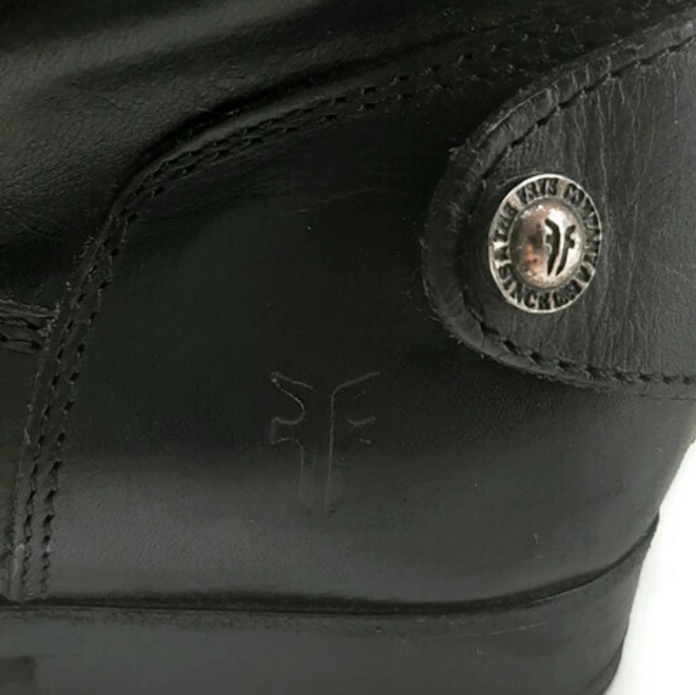 FRYE Melissa black button back zip boots sz 6 - Picture 6 of 12